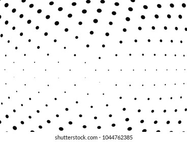 Abstract halftone wave dotted background. Halftone twisted grunge pattern, dot, circle.  Vector modern optical halftone pop art texture for poster, business card, cover, label mock-up, sticker layout