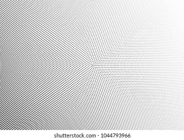 Abstract halftone wave dotted background. Halftone twisted grunge pattern, dot, circle.  Vector modern optical halftone pop art texture for poster, business card, cover, label mock-up, sticker layout