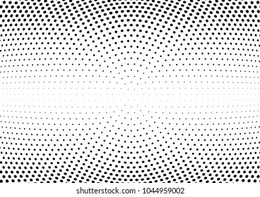 Abstract halftone wave dotted background. Halftone twisted grunge pattern, dot, circle.  Vector modern optical halftone pop art texture for poster, business card, cover, label mock-up, sticker layout