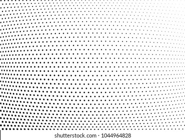 Abstract halftone wave dotted background. Halftone twisted grunge pattern, dot, circle.  Vector modern optical halftone pop art texture for poster, business card, cover, label mock-up, sticker layout