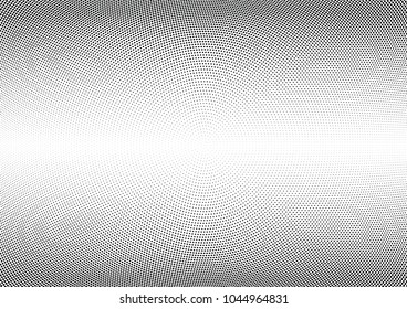 Abstract halftone wave dotted background. Halftone twisted grunge pattern, dot, circle.  Vector modern optical halftone pop art texture for poster, business card, cover, label mock-up, sticker layout