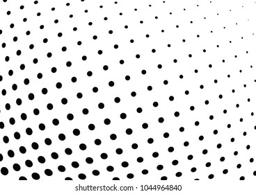 Abstract halftone wave dotted background. Halftone twisted grunge pattern, dot, circle.  Vector modern optical halftone pop art texture for poster, business card, cover, label mock-up, sticker layout