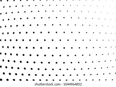 Abstract halftone wave dotted background. Halftone twisted grunge pattern, dot, circle.  Vector modern optical halftone pop art texture for poster, business card, cover, label mock-up, sticker layout