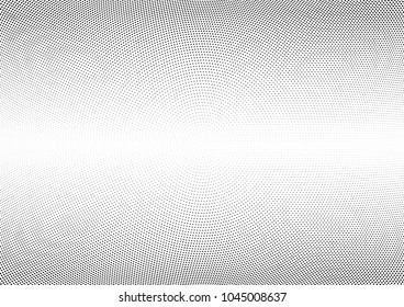 Abstract halftone wave dotted background. Halftone twisted grunge pattern, dot, circle.  Vector modern optical halftone pop art texture for poster, business card, cover, label mock-up, sticker layout