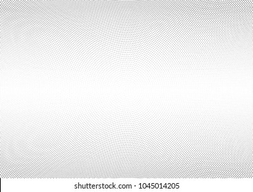 Abstract halftone wave dotted background. Halftone twisted grunge pattern, dot, circle.  Vector modern optical halftone pop art texture for poster, business card, cover, label mock-up, sticker layout