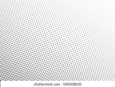 Abstract halftone wave dotted background. Halftone twisted grunge pattern, dot, circle.  Vector modern optical halftone pop art texture for poster, business card, cover, label mock-up, sticker layout
