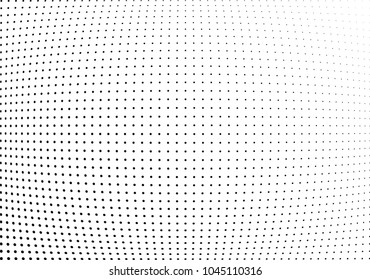 Abstract halftone wave dotted background. Halftone twisted grunge pattern, dot, circle.  Vector modern optical halftone pop art texture for poster, business card, cover, label mock-up, sticker layout