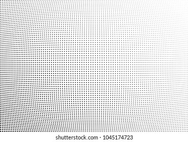 Abstract halftone wave dotted background. Halftone twisted grunge pattern, dot, circle.  Vector modern optical halftone pop art texture for poster, business card, cover, label mock-up, sticker layout
