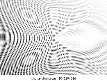 Abstract halftone wave dotted background. Halftone twisted grunge pattern, dot, circle.  Vector modern optical halftone pop art texture for poster, business card, cover, label mock-up, sticker layout