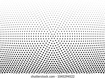 Abstract halftone wave dotted background. Halftone twisted grunge pattern, dot, circle.  Vector modern optical halftone pop art texture for poster, business card, cover, label mock-up, sticker layout