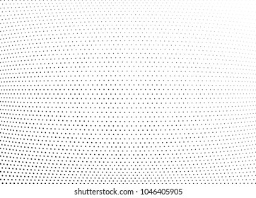Abstract halftone wave dotted background. Halftone twisted grunge pattern, dot, circle.  Vector modern optical halftone pop art texture for poster, business card, cover, label mock-up, sticker layout