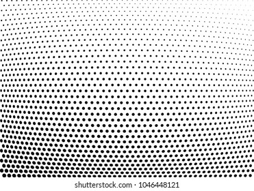 Abstract halftone wave dotted background. Halftone twisted grunge pattern, dot, circle.  Vector modern optical halftone pop art texture for poster, business card, cover, label mock-up, sticker layout