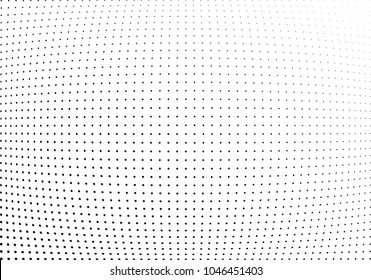 Abstract halftone wave dotted background. Halftone twisted grunge pattern, dot, circle.  Vector modern optical halftone pop art texture for poster, business card, cover, label mock-up, sticker layout