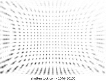 Abstract halftone wave dotted background. Halftone twisted grunge pattern, dot, circle.  Vector modern optical halftone pop art texture for poster, business card, cover, label mock-up, sticker layout