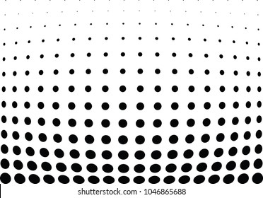 Abstract halftone wave dotted background. Halftone twisted grunge pattern, dot, circle.  Vector modern optical halftone pop art texture for poster, business card, cover, label mock-up, sticker layout