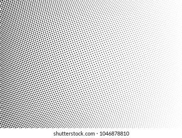 Abstract halftone wave dotted background. Halftone twisted grunge pattern, dot, circle.  Vector modern optical halftone pop art texture for poster, business card, cover, label mock-up, sticker layout