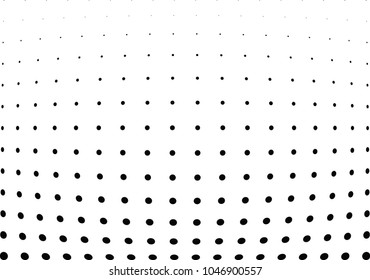 Abstract halftone wave dotted background. Halftone twisted grunge pattern, dot, circle.  Vector modern optical halftone pop art texture for poster, business card, cover, label mock-up, sticker layout