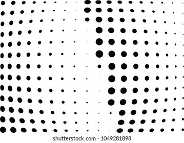 Abstract halftone wave dotted background. Halftone twisted grunge pattern, dot, circle.  Vector modern optical halftone pop art texture for poster, business card, cover, label mock-up, sticker layout