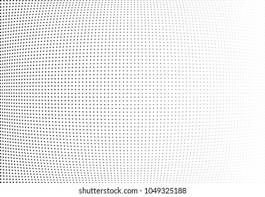 Abstract halftone wave dotted background. Halftone twisted grunge pattern, dot, circle.  Vector modern optical halftone pop art texture for poster, business card, cover, label mock-up, sticker layout
