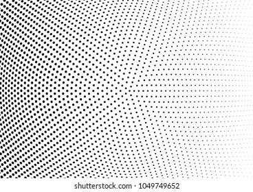 Abstract halftone wave dotted background. Halftone twisted grunge pattern, dot, circle.  Vector modern optical halftone pop art texture for poster, business card, cover, label mock-up, sticker layout