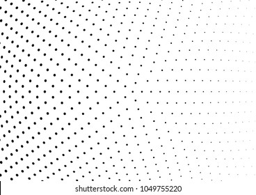 Abstract halftone wave dotted background. Halftone twisted grunge pattern, dot, circle.  Vector modern optical halftone pop art texture for poster, business card, cover, label mock-up, sticker layout