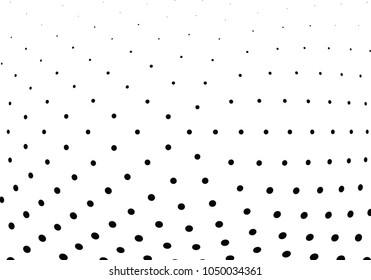 Abstract halftone wave dotted background. Halftone twisted grunge pattern, dot, circle.  Vector modern optical halftone pop art texture for poster, business card, cover, label mock-up, sticker layout