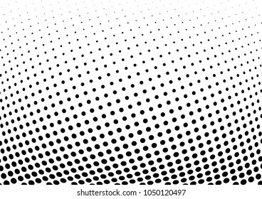 Abstract halftone wave dotted background. Halftone twisted grunge pattern, dot, circle.  Vector modern optical halftone pop art texture for poster, business card, cover, label mock-up, sticker layout