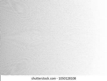 Abstract halftone wave dotted background. Halftone twisted grunge pattern, dot, circle.  Vector modern optical halftone pop art texture for poster, business card, cover, label mock-up, sticker layout
