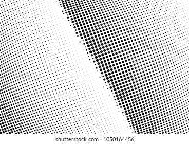 Abstract halftone wave dotted background. Halftone twisted grunge pattern, dot, circle.  Vector modern optical halftone pop art texture for poster, business card, cover, label mock-up, sticker layout