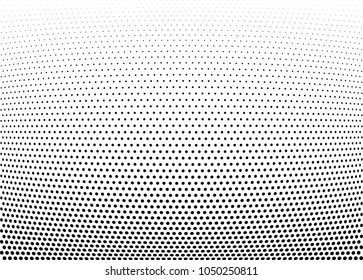 Abstract halftone wave dotted background. Halftone twisted grunge pattern, dot, circle.  Vector modern optical halftone pop art texture for poster, business card, cover, label mock-up, sticker layout