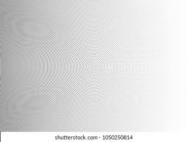 Abstract halftone wave dotted background. Halftone twisted grunge pattern, dot, circle.  Vector modern optical halftone pop art texture for poster, business card, cover, label mock-up, sticker layout
