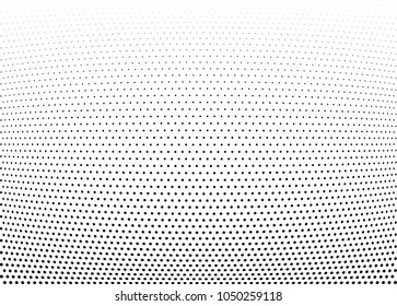 Abstract halftone wave dotted background. Halftone twisted grunge pattern, dot, circle.  Vector modern optical halftone pop art texture for poster, business card, cover, label mock-up, sticker layout