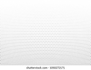 Abstract halftone wave dotted background. Halftone twisted grunge pattern, dot, circle.  Vector modern optical halftone pop art texture for poster, business card, cover, label mock-up, sticker layout