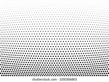 Abstract halftone wave dotted background. Halftone twisted grunge pattern, dot, circle.  Vector modern optical halftone pop art texture for poster, business card, cover, label mock-up, sticker layout