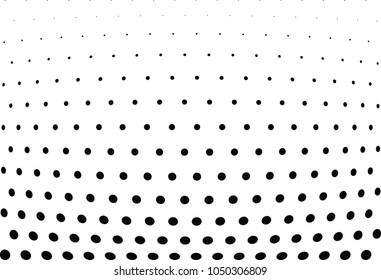 Abstract halftone wave dotted background. Halftone twisted grunge pattern, dot, circle.  Vector modern optical halftone pop art texture for poster, business card, cover, label mock-up, sticker layout