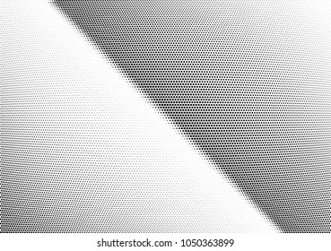 Abstract halftone wave dotted background. Halftone twisted grunge pattern, dot, circle.  Vector modern optical halftone pop art texture for poster, business card, cover, label mock-up, sticker layout