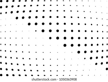 Abstract halftone wave dotted background. Halftone twisted grunge pattern, dot, circle.  Vector modern optical halftone pop art texture for poster, business card, cover, label mock-up, sticker layout