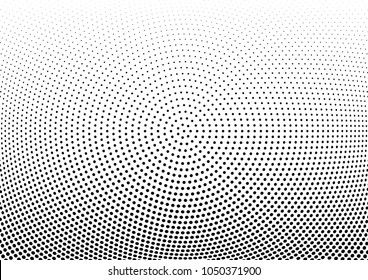 Abstract halftone wave dotted background. Halftone twisted grunge pattern, dot, circle.  Vector modern optical halftone pop art texture for poster, business card, cover, label mock-up, sticker layout
