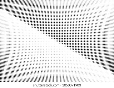 Abstract halftone wave dotted background. Halftone twisted grunge pattern, dot, circle.  Vector modern optical halftone pop art texture for poster, business card, cover, label mock-up, sticker layout