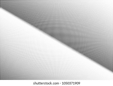 Abstract halftone wave dotted background. Halftone twisted grunge pattern, dot, circle.  Vector modern optical halftone pop art texture for poster, business card, cover, label mock-up, sticker layout