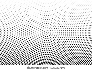 Abstract halftone wave dotted background. Halftone twisted grunge pattern, dot, circle.  Vector modern optical halftone pop art texture for poster, business card, cover, label mock-up, sticker layout