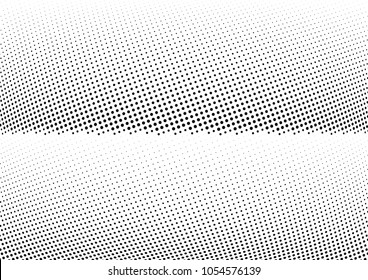 Abstract halftone wave dotted background. Halftone twisted grunge pattern, dot, circle.  Vector modern optical halftone pop art texture for poster, business card, cover, label mock-up, sticker layout