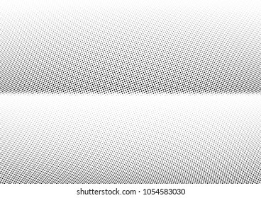 Abstract halftone wave dotted background. Halftone twisted grunge pattern, dot, circle.  Vector modern optical halftone pop art texture for poster, business card, cover, label mock-up, sticker layout