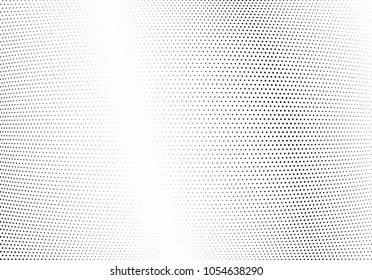 Abstract halftone wave dotted background. Halftone twisted grunge pattern, dot, circle.  Vector modern optical halftone pop art texture for poster, business card, cover, label mock-up, sticker layout