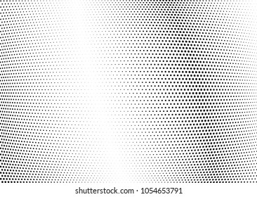 Abstract halftone wave dotted background. Halftone twisted grunge pattern, dot, circle.  Vector modern optical halftone pop art texture for poster, business card, cover, label mock-up, sticker layout