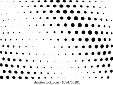 Abstract halftone wave dotted background. Halftone twisted grunge pattern, dot, circle.  Vector modern optical halftone pop art texture for poster, business card, cover, label mock-up, sticker layout