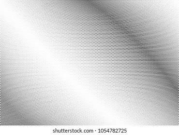 Abstract halftone wave dotted background. Halftone twisted grunge pattern, dot, circle.  Vector modern optical halftone pop art texture for poster, business card, cover, label mock-up, sticker layout