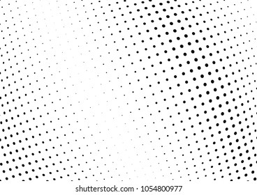 Abstract halftone wave dotted background. Halftone twisted grunge pattern, dot, circle.  Vector modern optical halftone pop art texture for poster, business card, cover, label mock-up, sticker layout