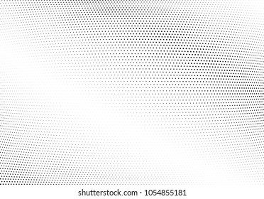 Abstract halftone wave dotted background. Halftone twisted grunge pattern, dot, circle.  Vector modern optical halftone pop art texture for poster, business card, cover, label mock-up, sticker layout