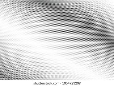 Abstract halftone wave dotted background. Halftone twisted grunge pattern, dot, circle.  Vector modern optical halftone pop art texture for poster, business card, cover, label mock-up, sticker layout